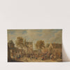 A Kermesse With Villagers Making Merry In A Town Square by David Teniers The Younger