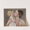 A Kiss for Baby Ann (No. 3) (1897) by Mary Cassatt