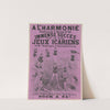 A l’ Harmonie… Jeux icariens par Melles Washington, artistes américaines (1874) by Lith. Van Geleyn
