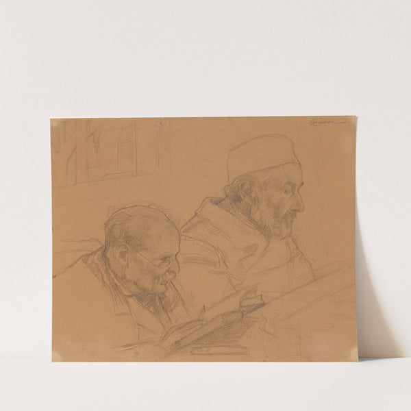 A la bibliothèque by Lucien Simon