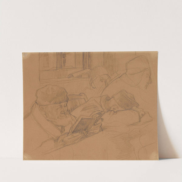 A la bibliothèque by Lucien Simon