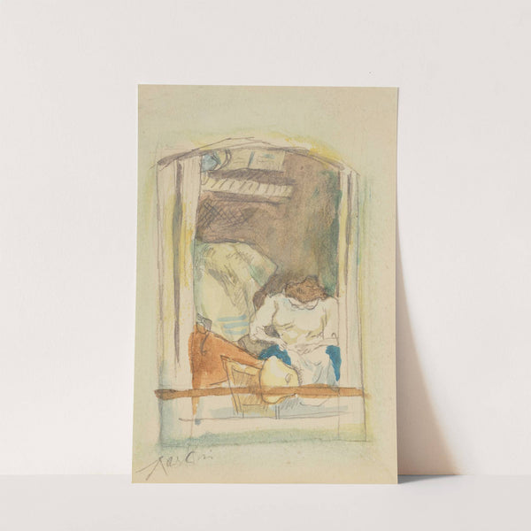 À la fenêtre by Jules Pascin