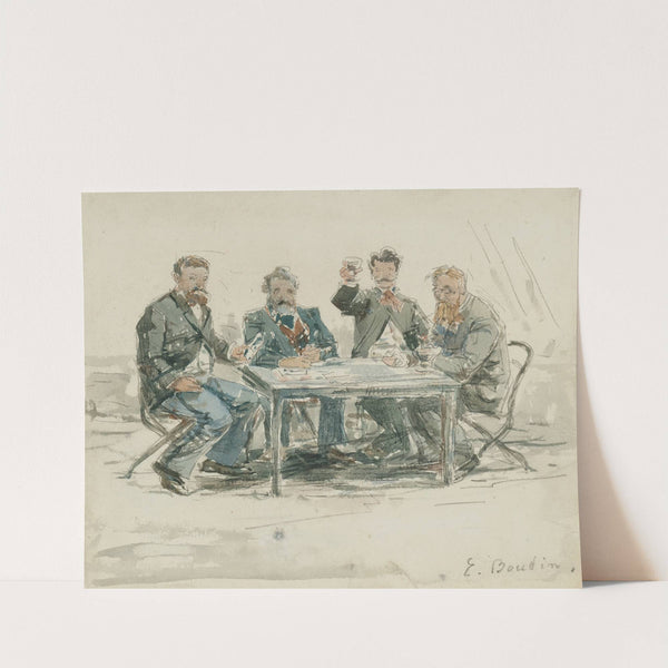 À la ferme Saint-Siméon (Jongkind, Émile van Marcke, Claude Monet et le ‘père Achard’) (1867) by Eugène Boudin