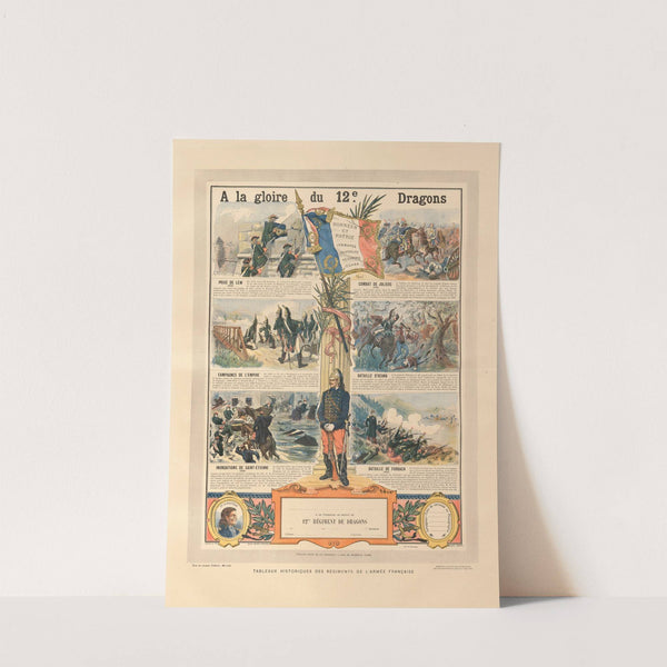 A la gloire du 12e Dragons (1892) by Paul-Adolphe Kauffmann