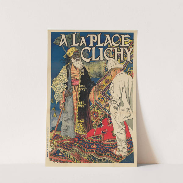 A la Place Clichy. Lundi 14 septembre – tapis français et orientaux (1903) by Eugène Grasset