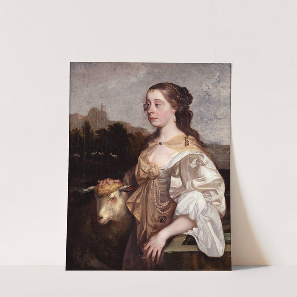 A Lady As A Shepherdess by John Greenhill