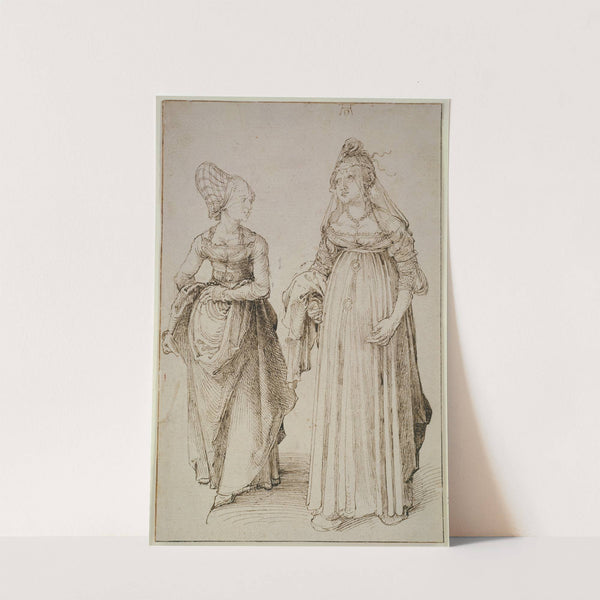A Lady from Nuremberg and a Lady from Venice (ca. 1495) by Albrecht Dürer
