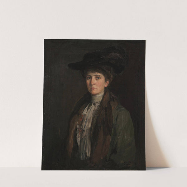 A Lady in Brown (thought to be Margaret Edith Bannatyne Cobb) by Sir John Lavery