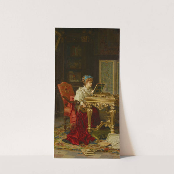 A Lady Making Music (Irene Di Spilimbergo) by Antonio Barzaghi-Cattaneo