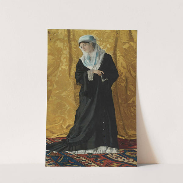 A Lady Of Constantinople (1881) by Osman Hamdi Bey