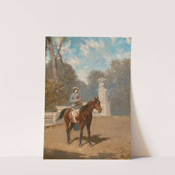 A Lady on Horseback by Alexander Von Bensa