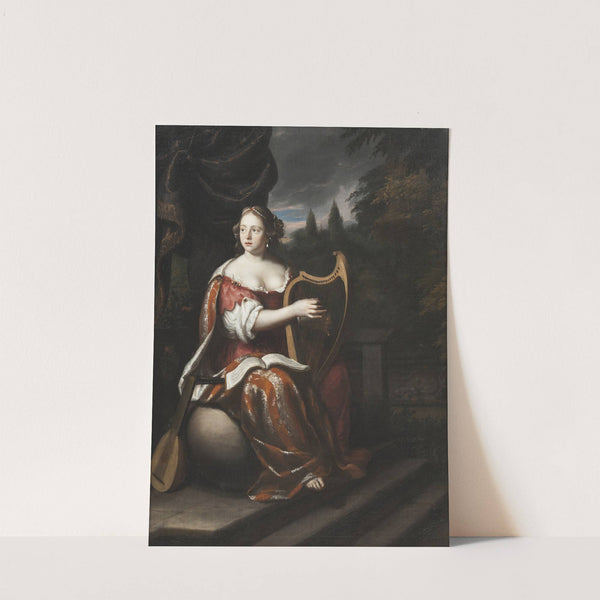 A Lady Playing the Harp by Martin Mytens