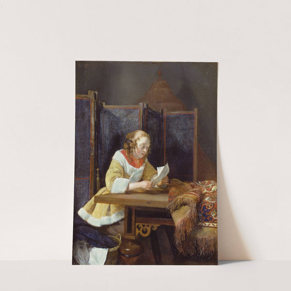 A Lady reading a Letter Netherlands by Gerard ter Borch