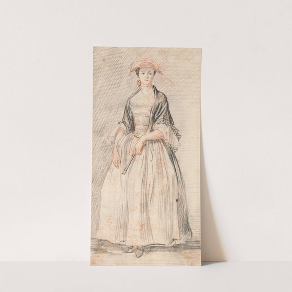 A Lady with a Fan by Paul Sandby