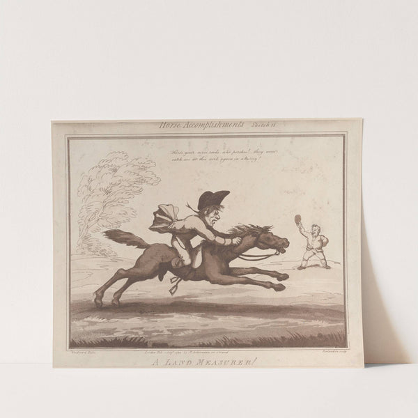 A Land Measurer !! (1799) by Thomas Rowlandson