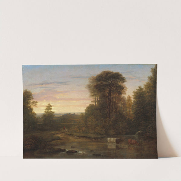 A Landscape after Sunset by Washington Allston