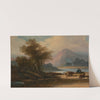 A landscape in Macau with a herdsman by a lake by George Chinnery