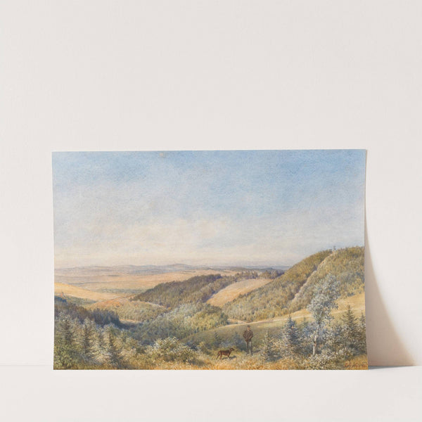 A landscape near Sebetov Castle by Gottfried Seelos