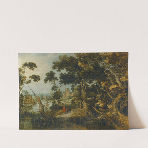 A Landscape With Christ And His Disciples On The Road To Emmaus by Gillis Claesz. de Hondecoeter