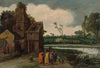 A landscape with Christ and the Canaanite Woman