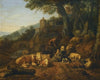 A Landscape With Drovers And Their Flock At Rest (1658)
