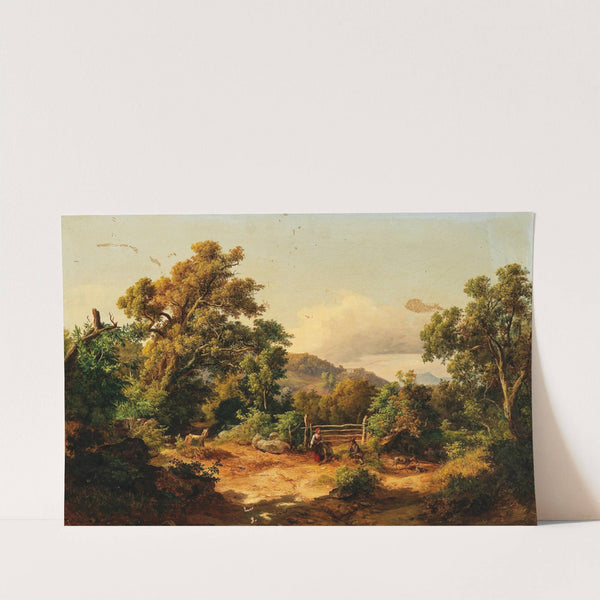 A Landscape with Goatherders by Karoly Marko the Younger