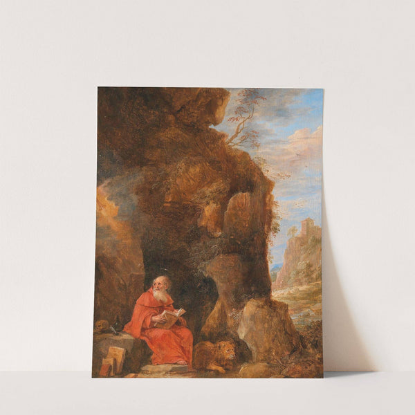 A landscape with Saint Jerome outside a grotto by David Teniers The Younger