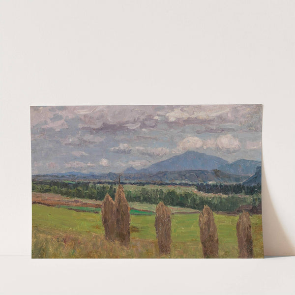 A Landscape with Sheaves of Corn by Alfred Zoff