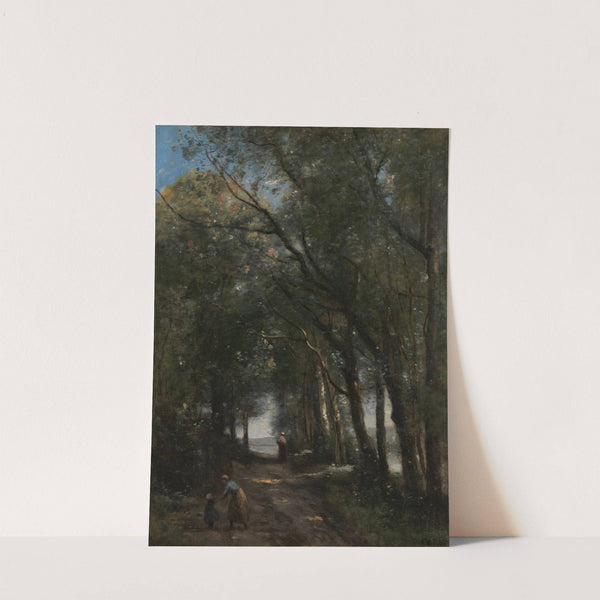 A Lane through the Trees by Jean-Baptiste-Camille Corot