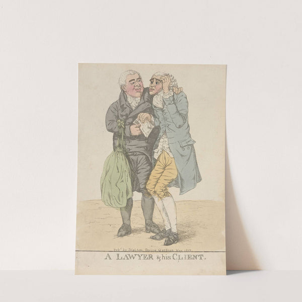A lawyer & his client. (1812) by Robert Dighton