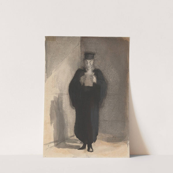 A Lawyer Reading (1855-1860) by Honoré Daumier