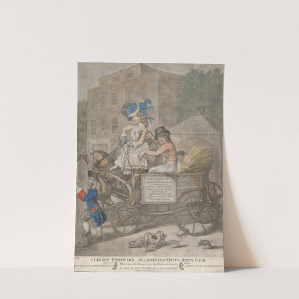 A Lesson Westward – or A Morning Visit to Betsy Cole (1782) by Richard Dighton