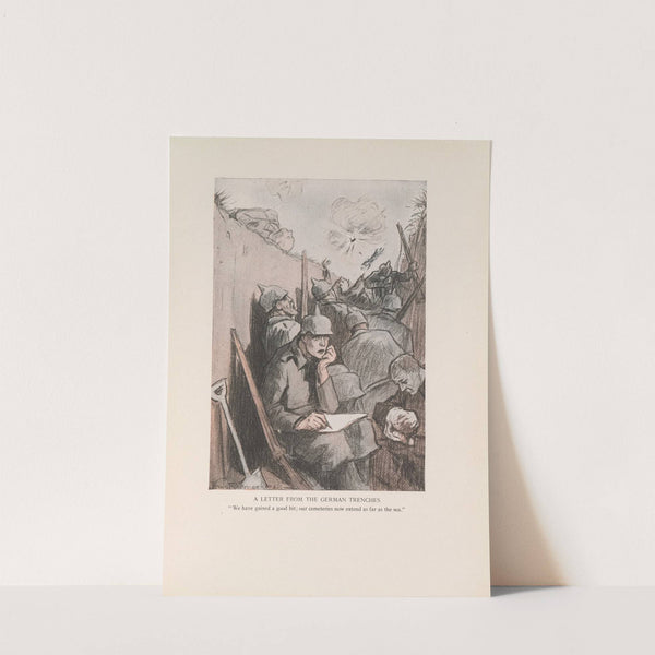 A Letter from the German Trenches (1916-1917) by Louis Raemaekers