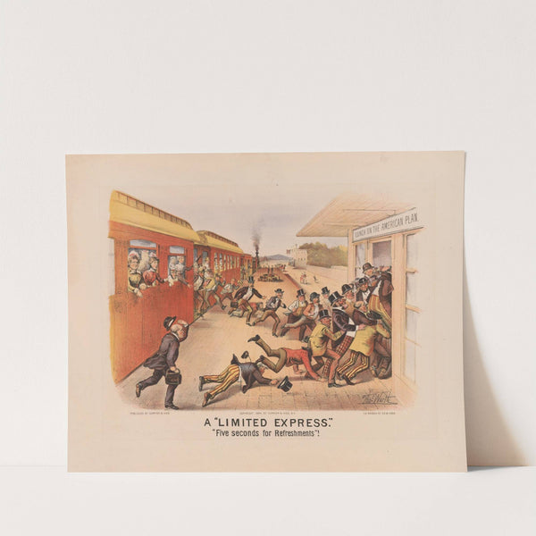 A limited express; five seconds for refreshments! (1884) by Thomas Worth