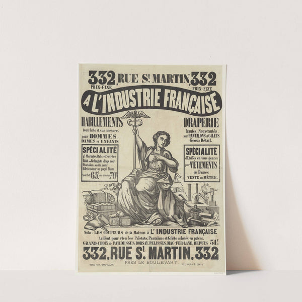 A l’Industrie française (1860) by Lith. Van Geleyn