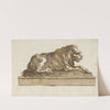 A Lion, Lying Toward the Right (on a Base) (mid-18th–early 19th century) by Giovanni Domenico Tiepolo