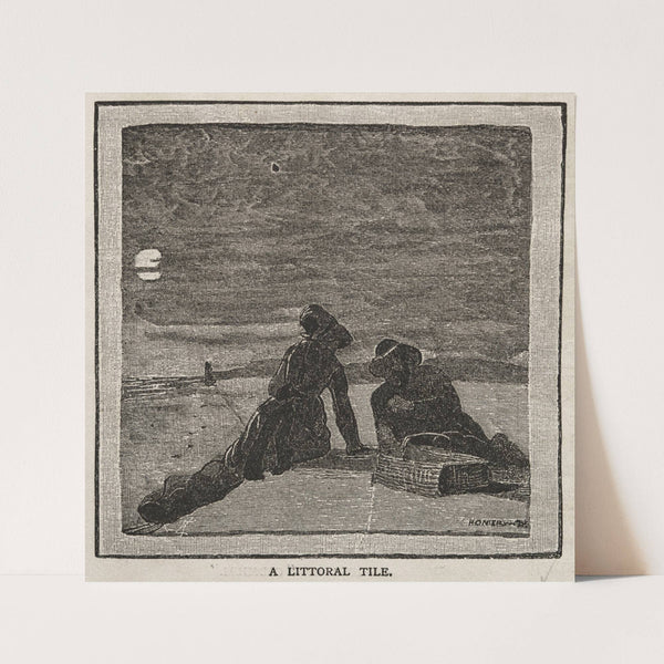 A Littoral Tile (1879) by Winslow Homer