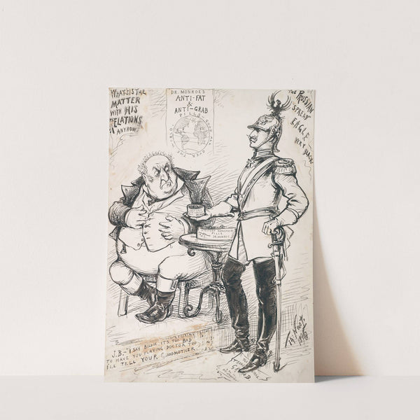 A local question. Who is TARIFF and why is HE for revenue only (1893) by Thomas Nast