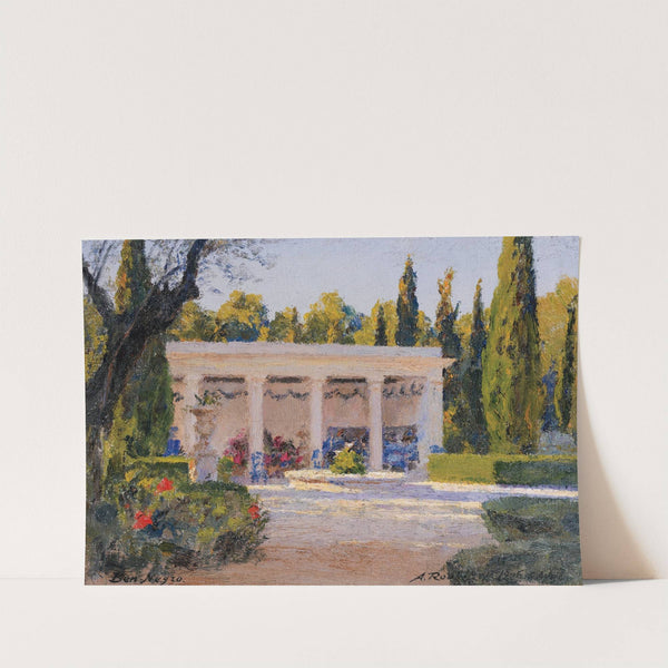 A Loggia In The Ben Negro Park In Bizerte by Alexandre Roubtzoff