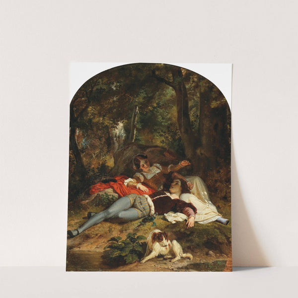 A Love Idyll by Henri Félix Emmanuel Philippoteaux