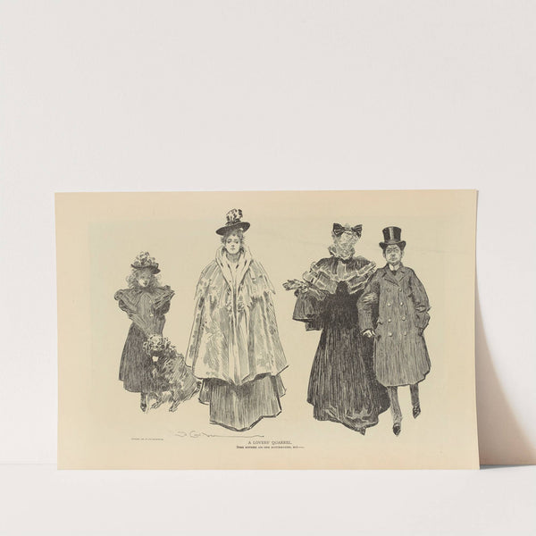 A lovers’ quarrel (1893-1900) by Charles Dana Gibson