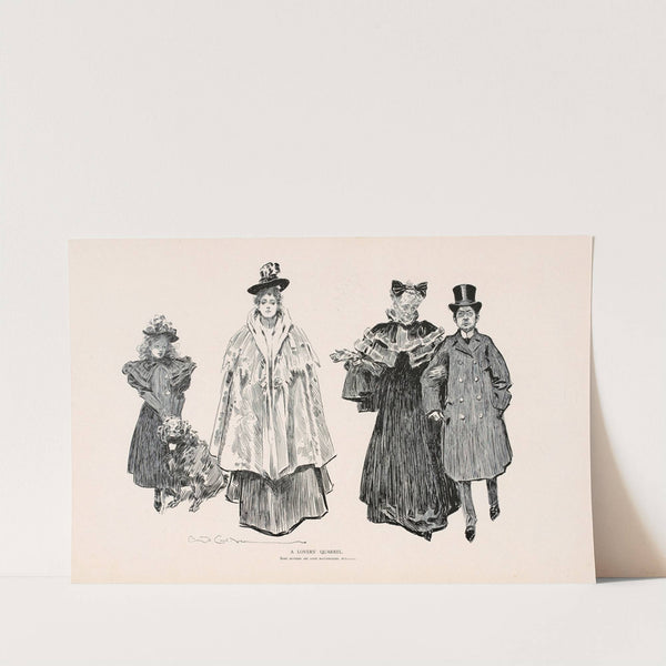 A Lover’s Quarrel (1896) by Charles Dana Gibson