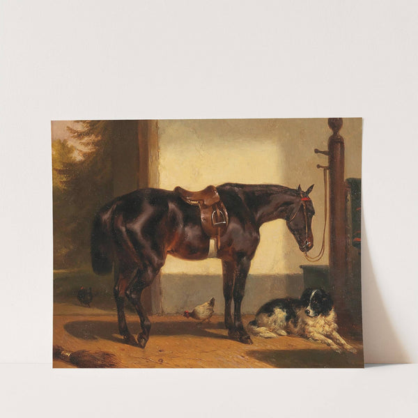 A Loyal Friend in the Horse Stable by Wouterus Verschuur