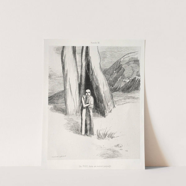 A Madman in a Dismal Landscape by Odilon Redon
