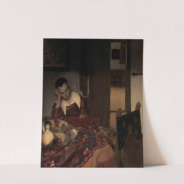 A Maid Asleep by Johannes Vermeer