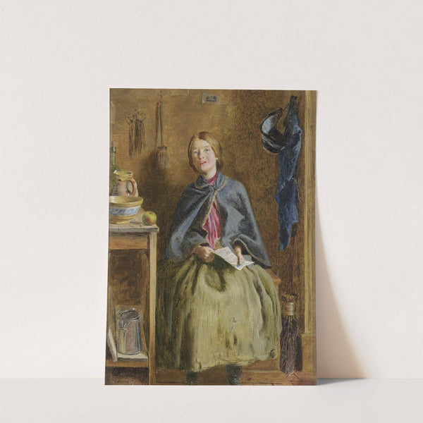 A Maid Learning To Read (1858) by Frederick Smallfield