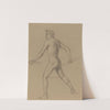 A Male Nude Moving to the Left by Tommaso Minardi