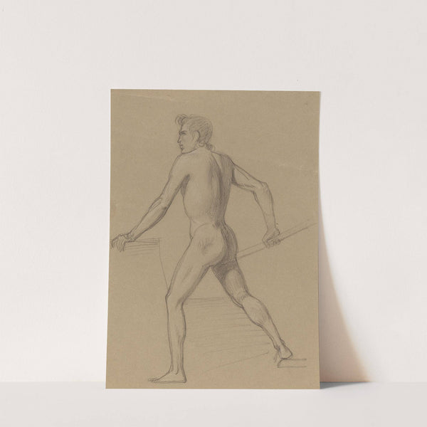 A Male Nude Moving to the Left by Tommaso Minardi