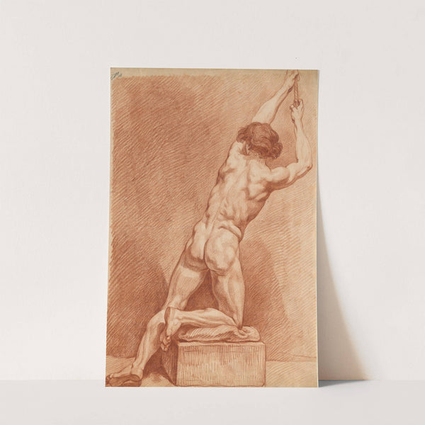 A Male Nude Seen from Behind (c.1760) by French School