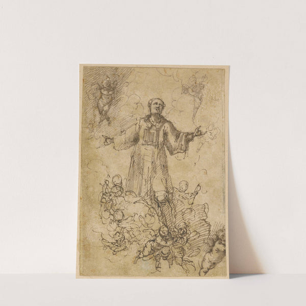 A Male Saint in Glory by Pedro Atanasio Bocanegra